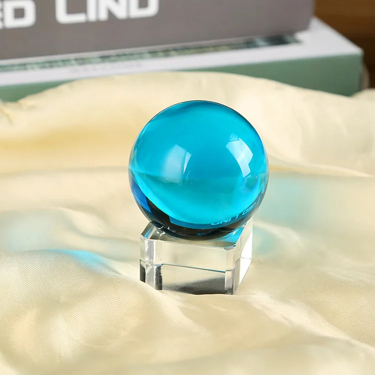 Colorful 40MM 60MM 80MM 100MM 200MM 300MM Pure K9 Crystal Glass Balls Seven Color Crystal Ball