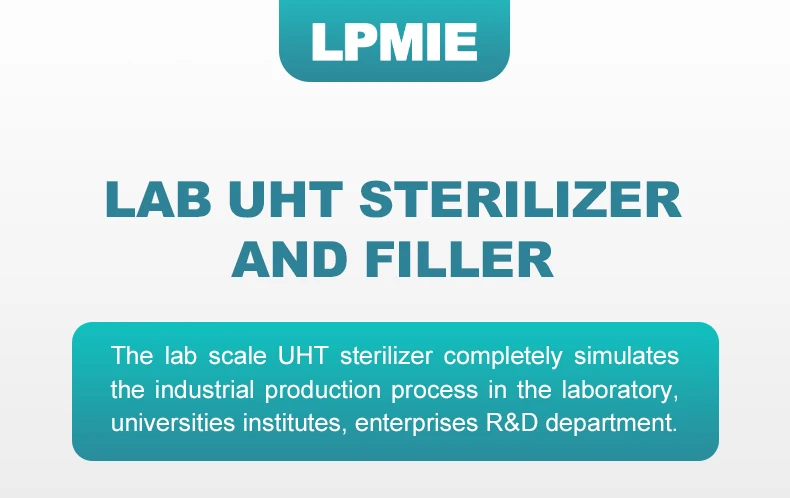 Lab Uht Food Sterilizer Pasteurizer UHT Milk Sterilizing Small Machine for ...