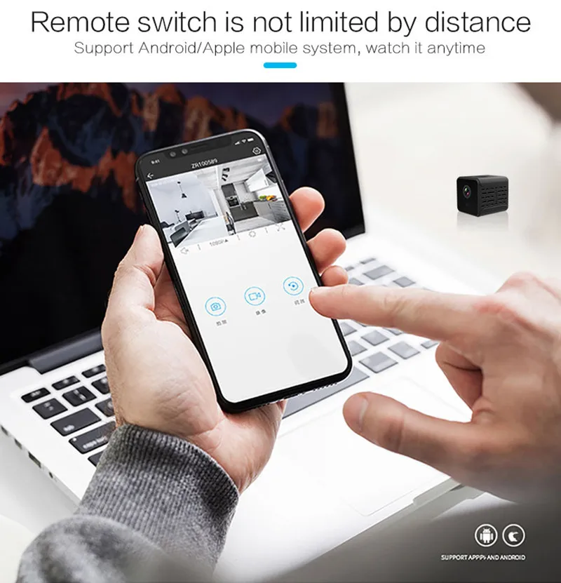 IP мини-камера 2019 Горячая безопасность ночное видение Обнаружение движения видео DVR видеокамера A12 1080P HD камера для дома дронов