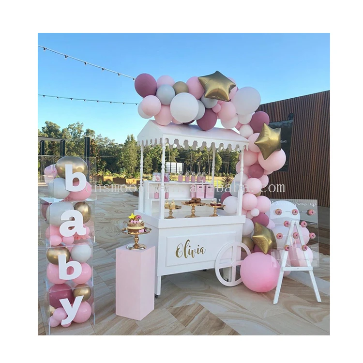 Superbe Candy Bar Pour Mariage - Arche Métallique Grise De 187 Cm - Décoration De Jardin Et Buffet Sucré