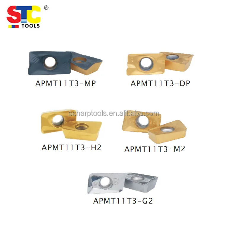 Cnc Lathe Apmt11t3 Tungsten Carbide Insert Indexable Milling Cutter End