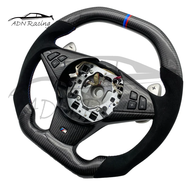 Real Carbon Fiber LED Steering Wheels For BMW E60 M5 E63 M6