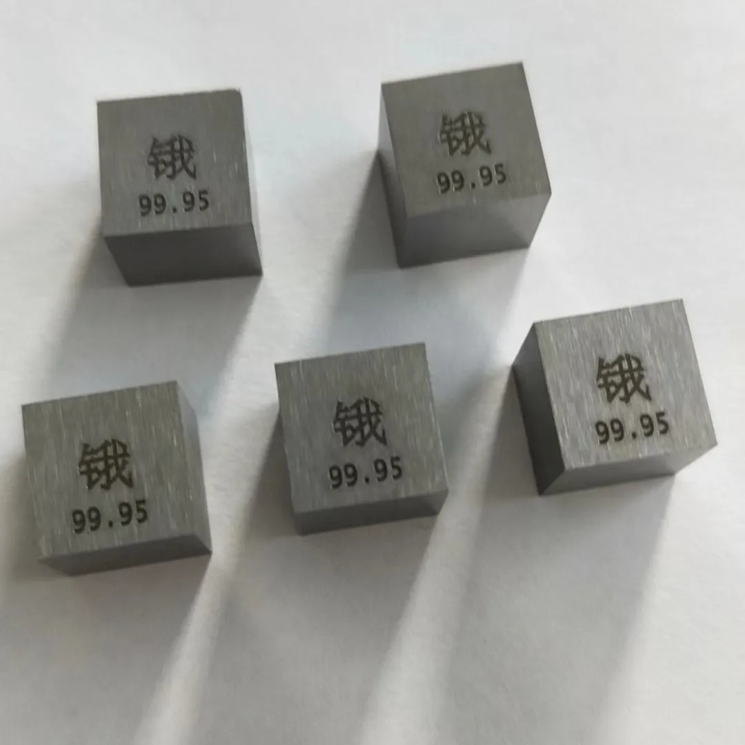 純度99.95%のオスミウムインゴット、10mm×10mm×10mmの立方体オスミウム