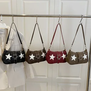 Trendy Designer Women's Casual Bag PU Leather Women's Single-shoulder Bag Top Women's Underarm Bag
