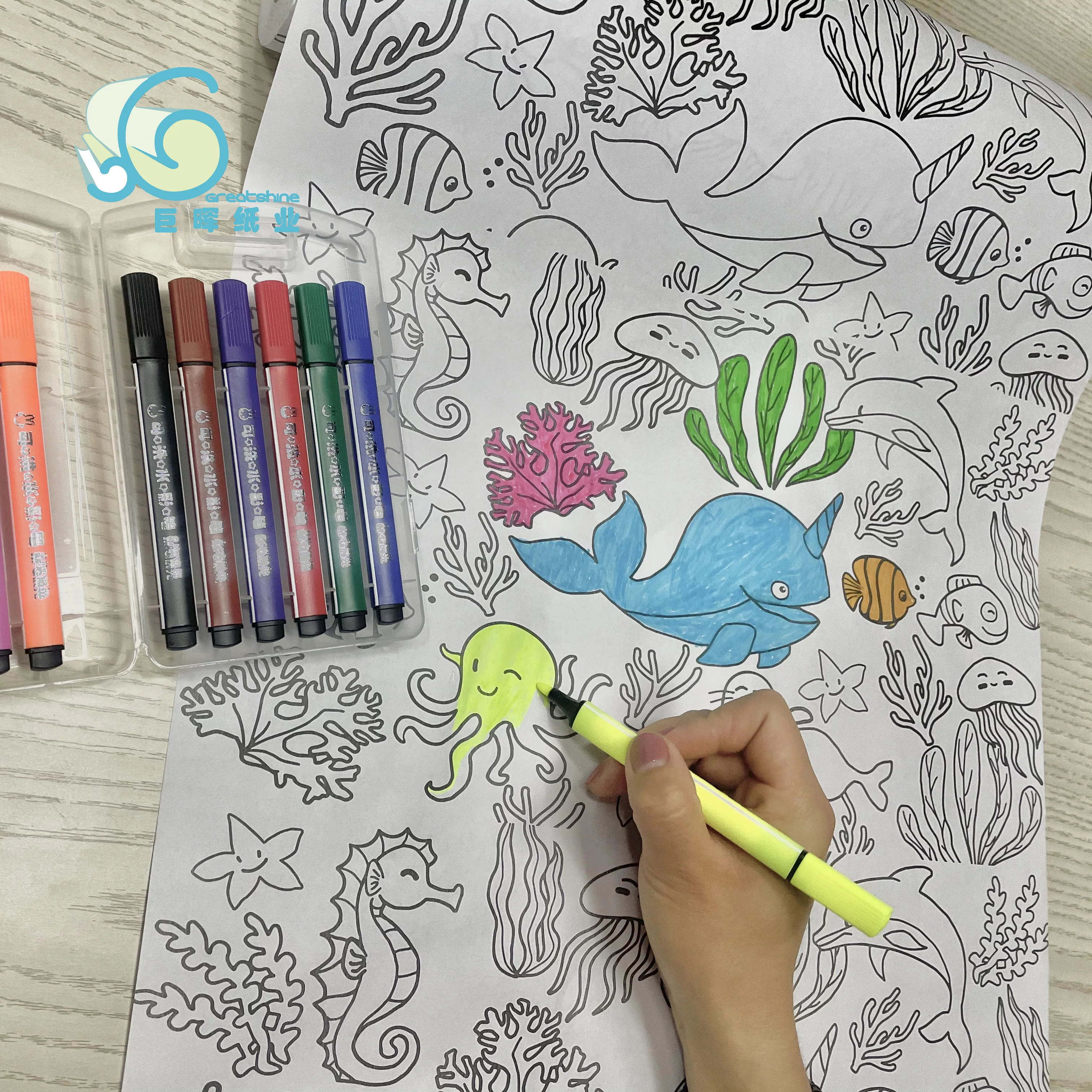 Рулоны бумаги для рисования детей 450 мм x 10 м Прямая поставка с завода