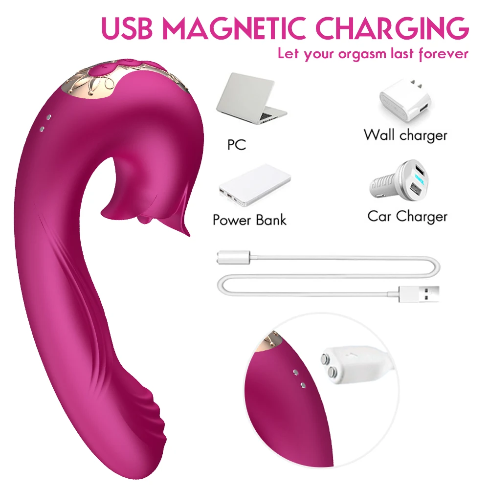 3-in-1 Zungen-Leck-G-Punkt-Vibrator Dildo Vaginaler Vibrierender  Klappstimulator Anale Nippel-Massage Sexspielzeug fr Frauen Paare|  Alibaba.com