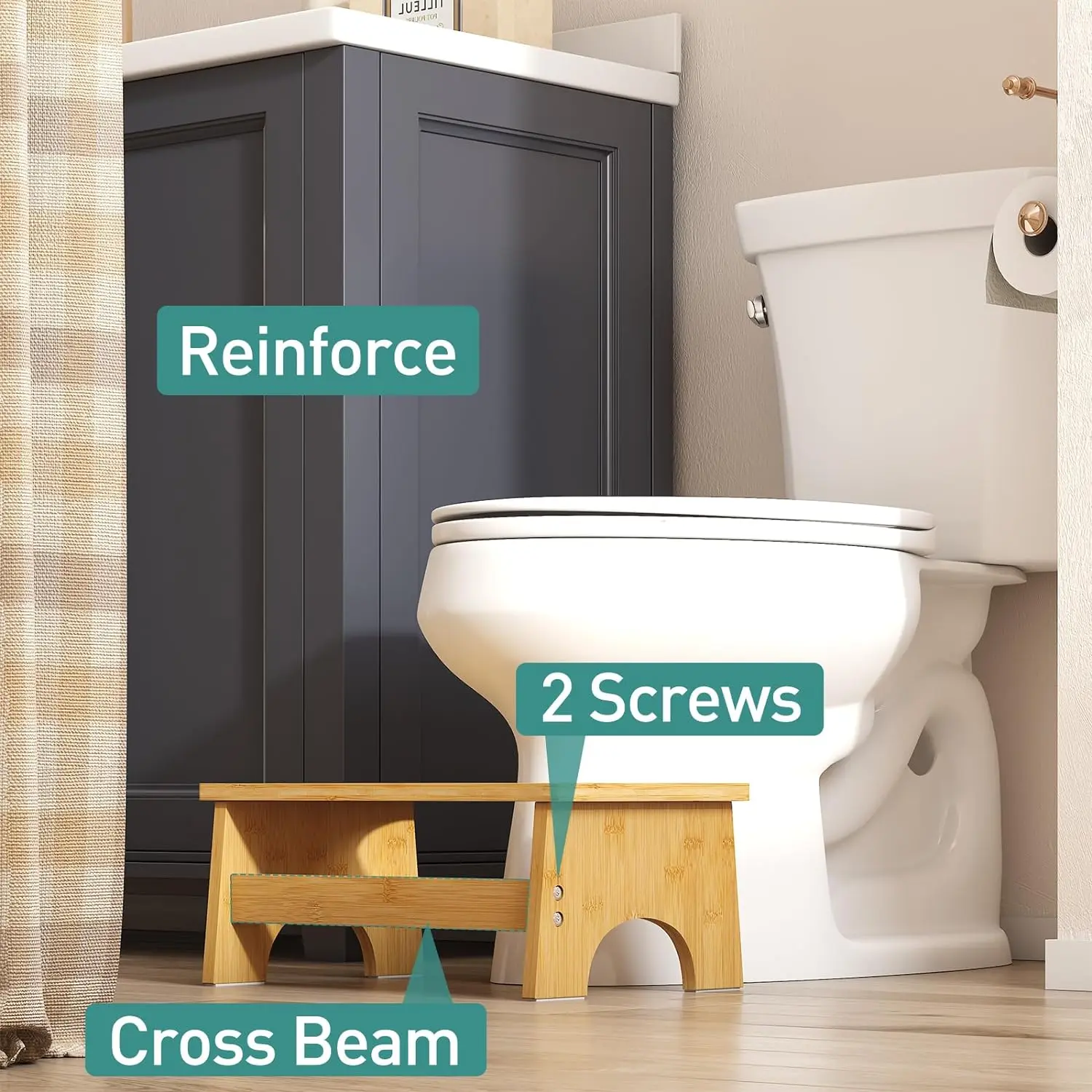 product sturdy convertible bamboo poop stool for bathroom toilet squatting foot stool for adults-0