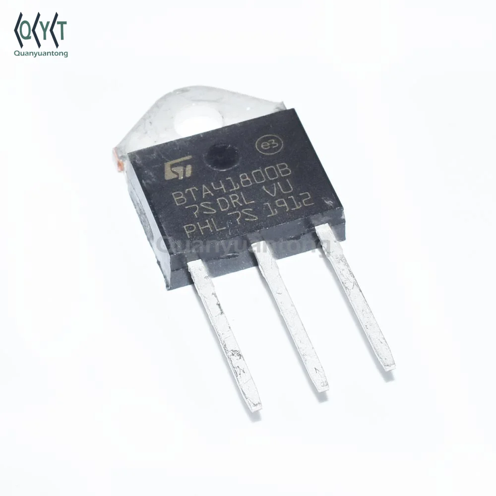 thumbnail image 2 of 5x BTA41-800B Triac – ST Microelectronics – 40A 800V – TOP-3L – BTA41800 2 of 3