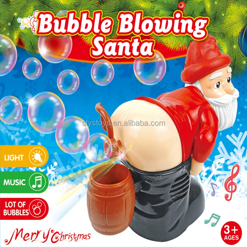 Kids Bubble Blower With Lights Christmas Santa Bubble Blower Machine ...