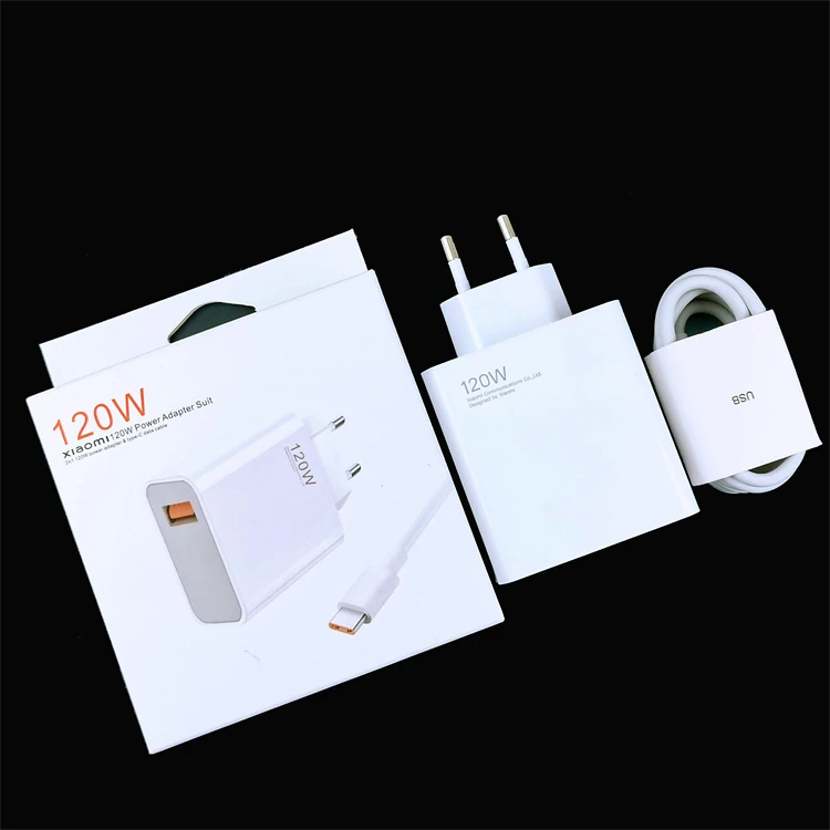 Original 120w Super Fast Charger Eu Cn Plug Gan Fast Charger With 6a ...