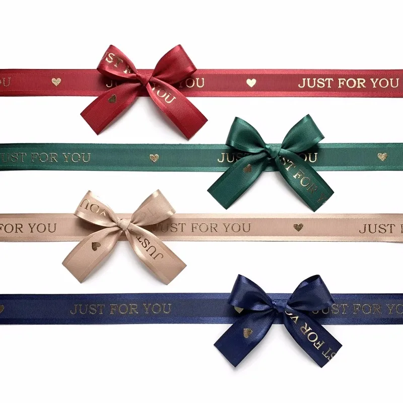 Customizable Handmade Ribbon Bow Gift Box Bow with Rubber Band Christmas Ribbon Bows Ribbon for Christmas Decor