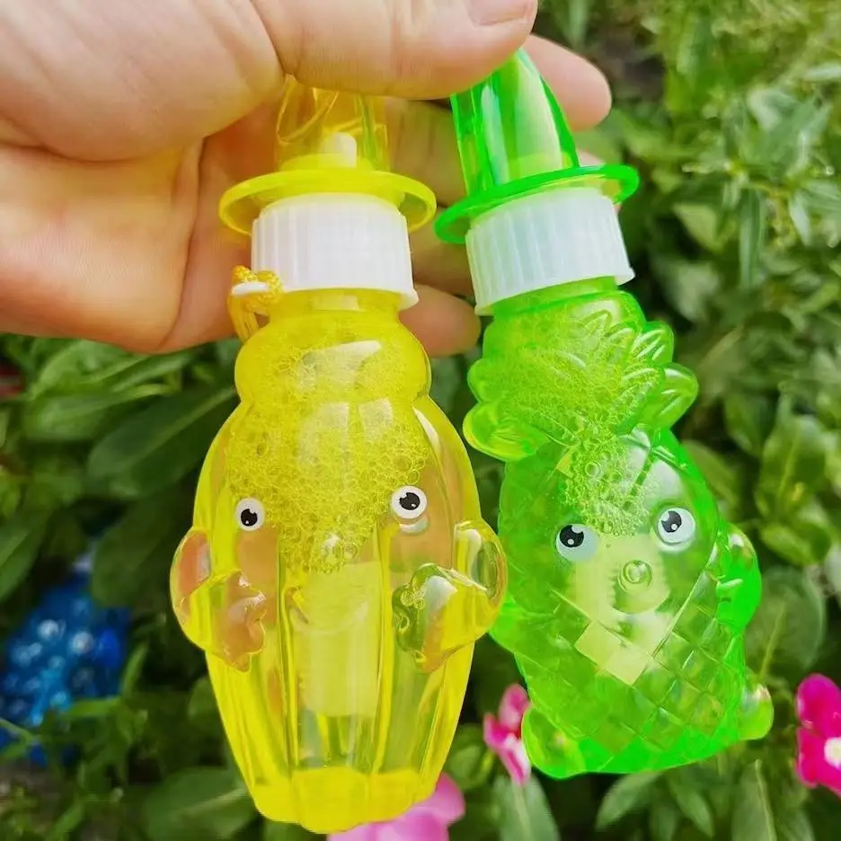 Portable Mini Bubble Wand for Parents and Kids Unisex Fruit Whistle Bubble  Water Toys Outdoor Net Made of Plastic
