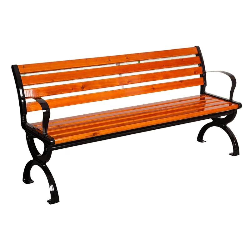 Anticorrosive wood Solid wood high quality durable outdoor park bench