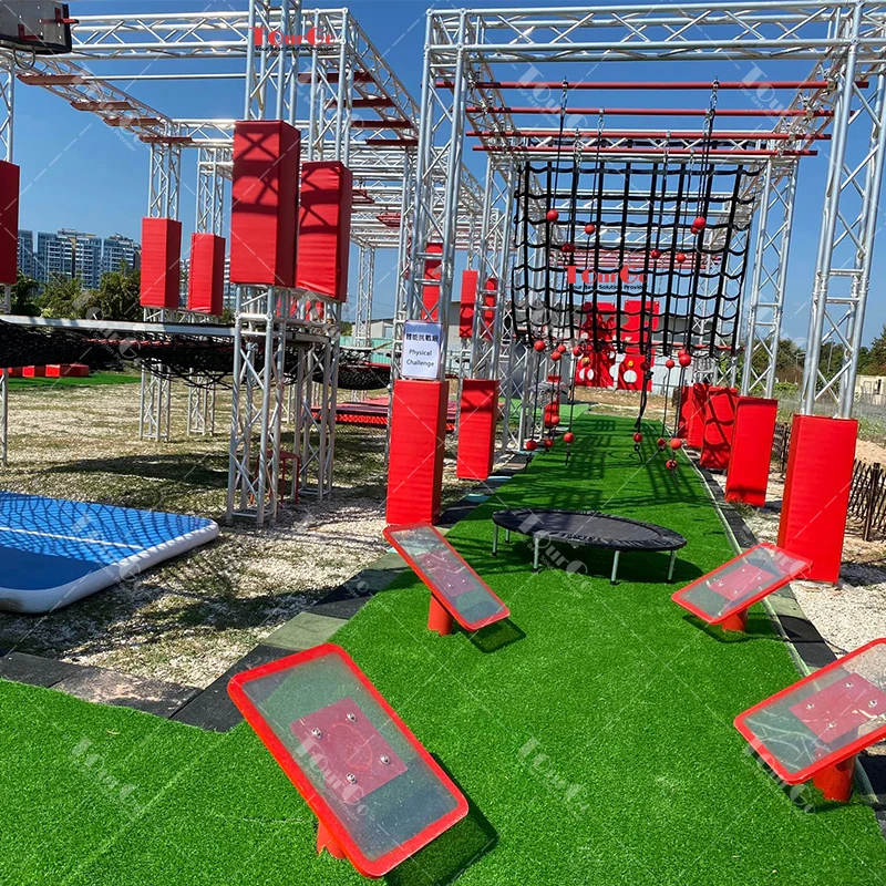 American Ninja Ninja Outdoor Play Equipment Obstacle Course For