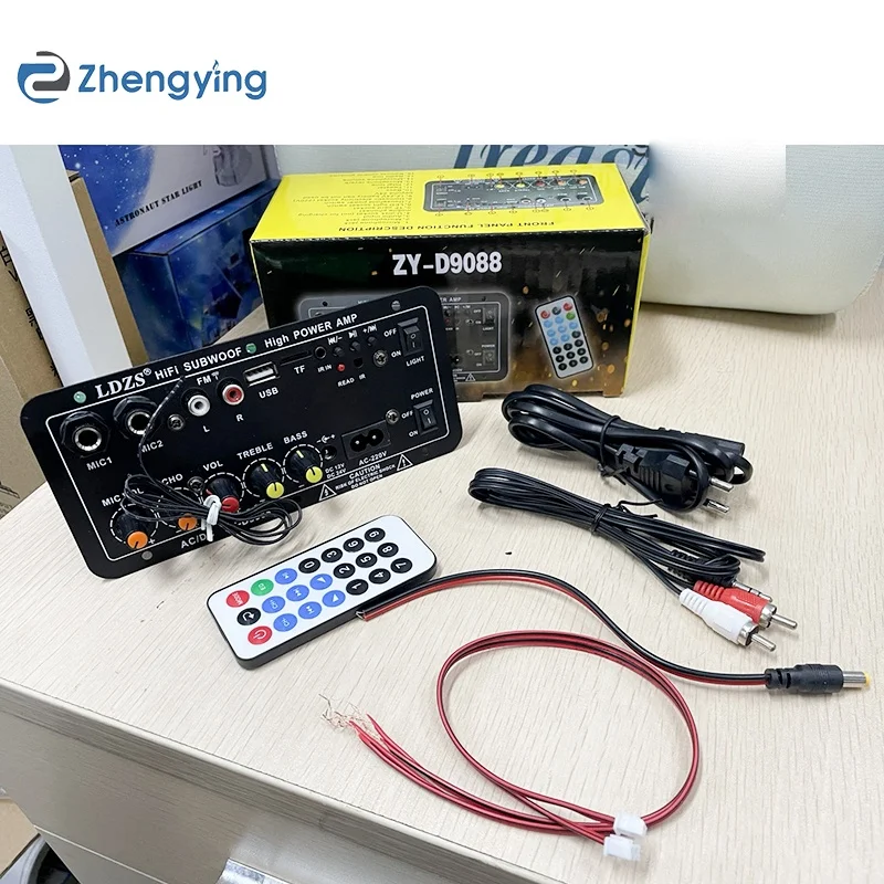 Dartzeel High-Power Karaoke Hifi Amplifier Board 12V/24V Mono Subwoofer with Low Noise Metal Material
