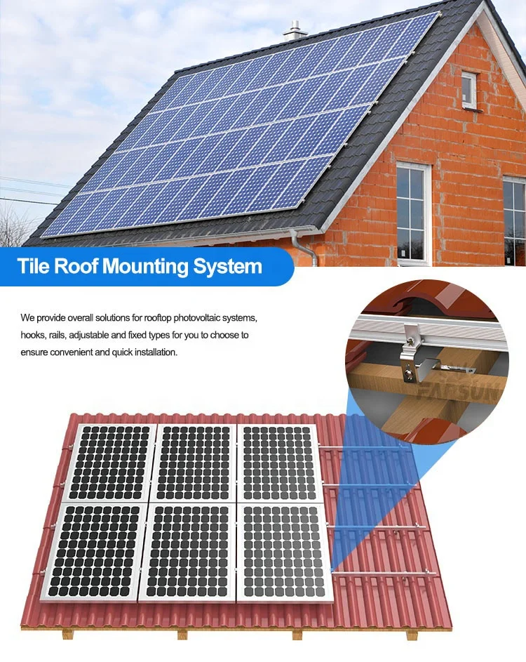 FarSun Power System Bracket Tile Roof Solar Mounting Adjustable Roof ...
