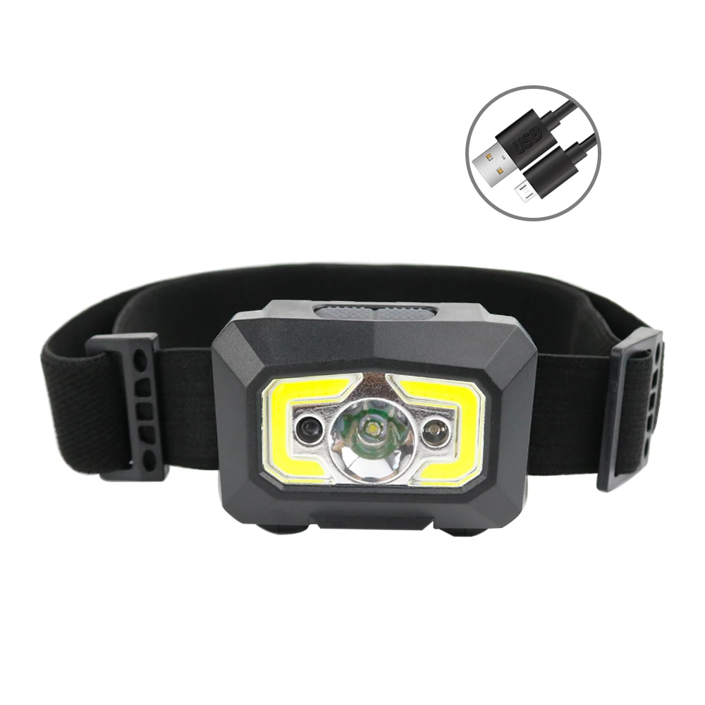 France Best Seller lampe frontale led puissante rechargeable usb waterproof headlamp for outdoor