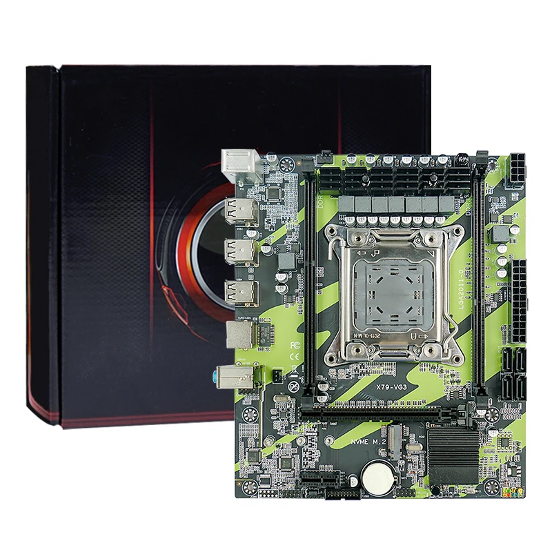 X79 Computer Mother Board H61 Chipset Desktop Mainboard Dual Channel DDR3 Xeon LGA2011 M.2 M-ATX Pc Motherboard