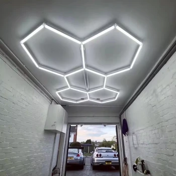 ハニカムライト LED 照明 ハニカムデートリーライトバー車のウォッシュステーションガレージ