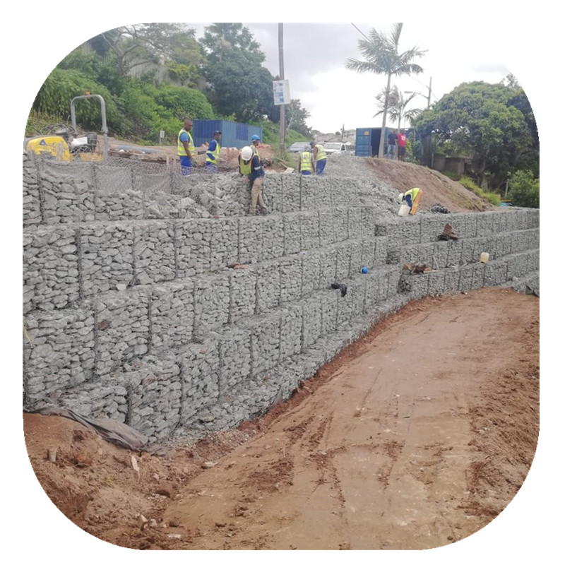 Rockfall Netting Protection Gabion Basket for Stone Cage Retaining Wall