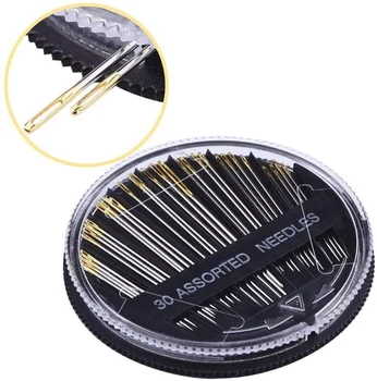 Wholesale 30-Count Assorted Needles Golden Eye Stainless Steel Hand Sewing Needles