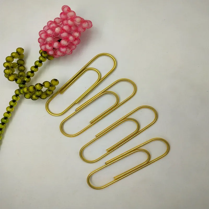 Школьные канцелярские принадлежности аксессуары органайзер 100 мм золотые скрепки офисные Простые