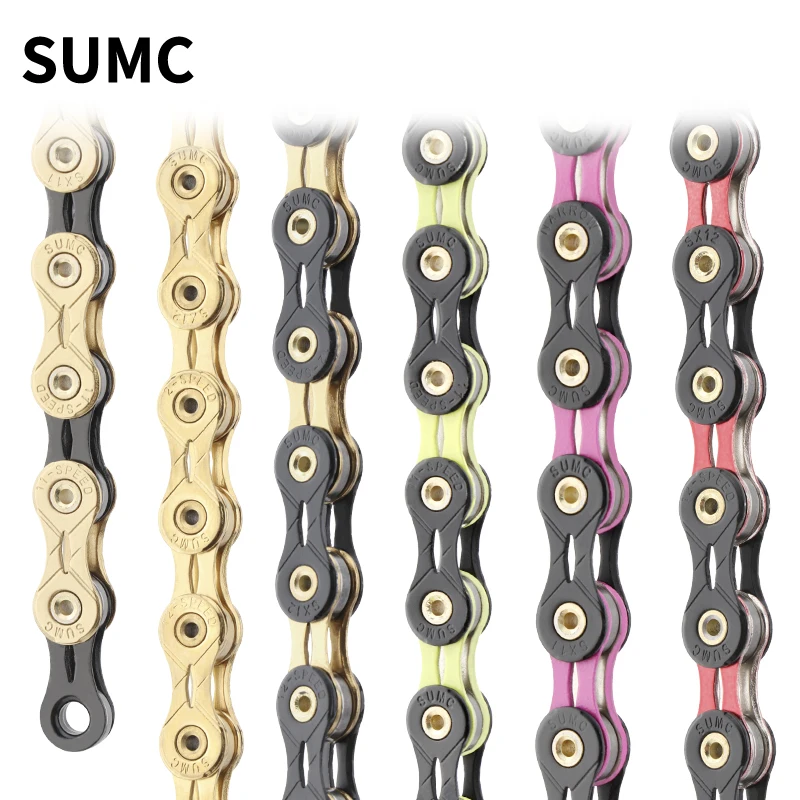 Factory Wholesale Factory Price SUMC Bicycle Chain SL Model All Hollow 11  12 Speed Mountain Bike Chain Road Bike Chain