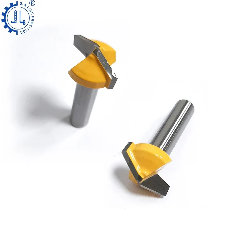 135 Degree ACP V Groove Bit - 6mm Shank Solid Carbide Router Bit for ...
