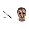Maschera viso sangue + arma rossa