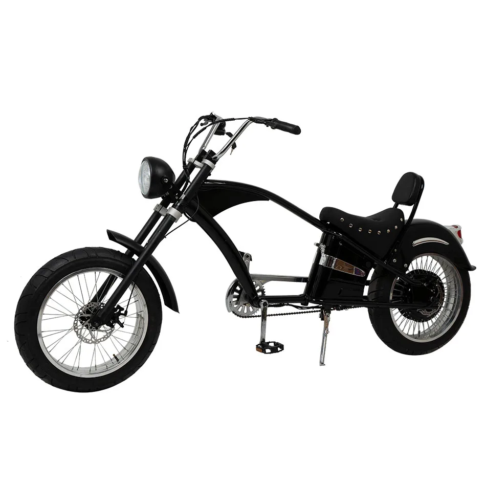 48V 750W Electric Bike Retro Design Carbon Steel Frame for Stretch Cruiser Fat Tire Rear Hub Motor Powered Lithium Battery - Image 4