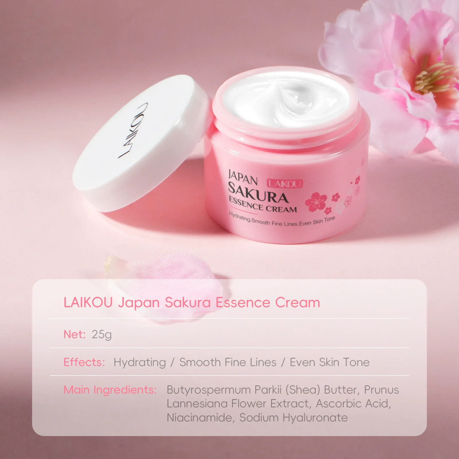 Japan Sakura Face Beauty Cream - Anti-Wrinkle Moisturizer