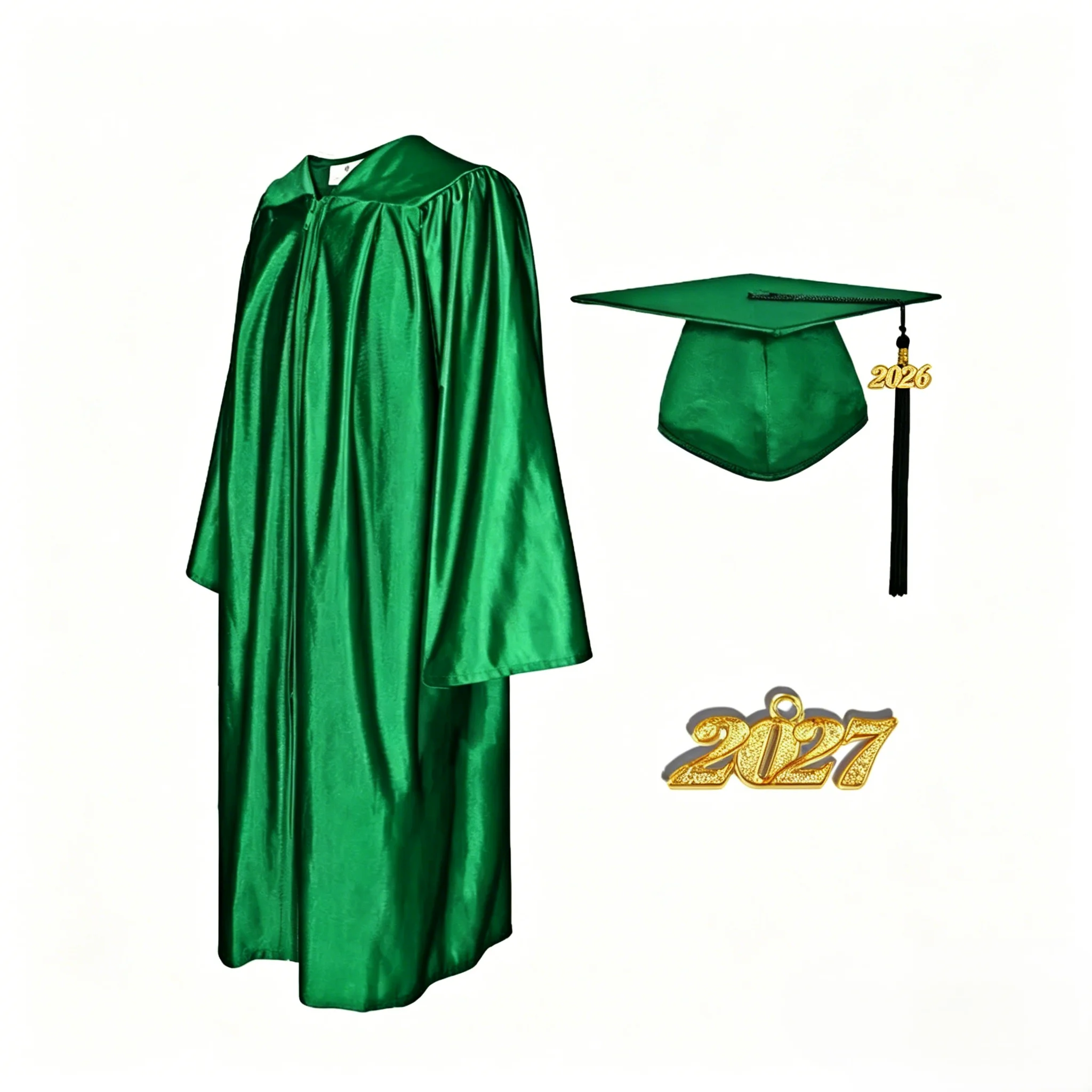 Toga De Graduación 2026 Con Birrete Y Colgante – Traje Universitario Para Hombre Y Mujer, Corte Slim Fit Y Tejido Transpirable