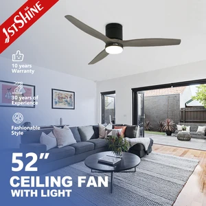 1stshine LED Ceiling Fan Modern 220v Low Power 16W LED Reverse DC Motor Ceiling Fan