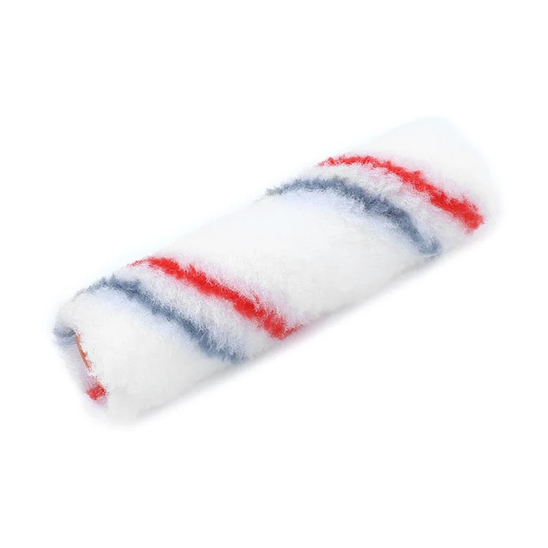 Zhongxin 4 Inch DIY Solvent-Resistant Roller Core Red Blue Strip Paint Roller Thumb Not Easy Shed Hair Mini Small Roller Brush