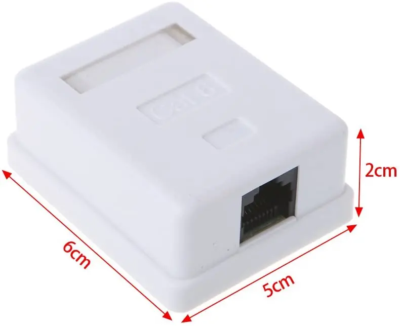 Cat6 RJ45キーストーンジャック 25個 レッド まとめ売り キーストーン