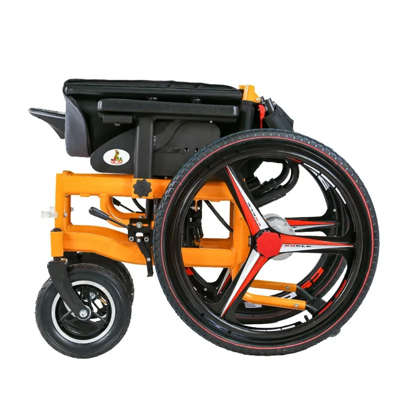 BC-ES600203 2023 ویلچر برقی فولاد کربنی قابل تنظیم کتابچه راهنمای پزشکی تاشو صندلی چرخدار برقی برای بیماران مسن