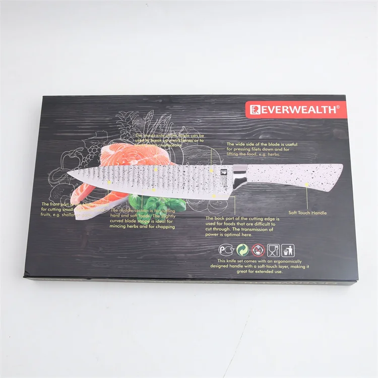 Набор кухонных ножей 6 шт., роскошные аксессуары для готовки, белый цвет