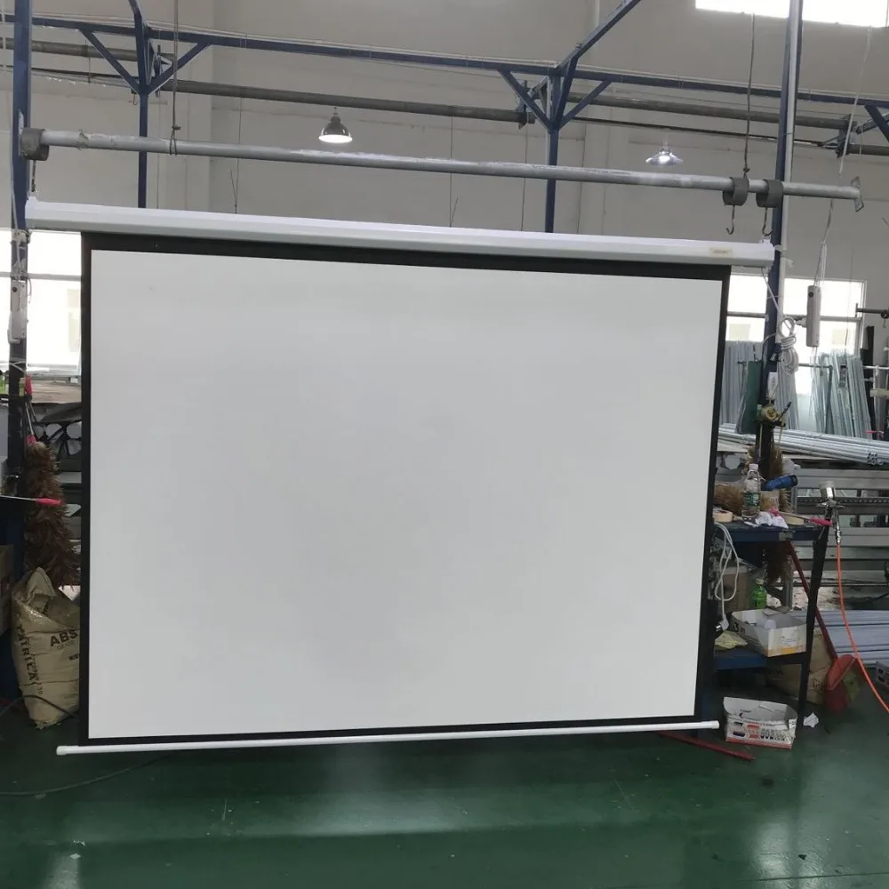 電動プロジェクションスクリーン 200インチ 16:9 室内用 大型 モーター