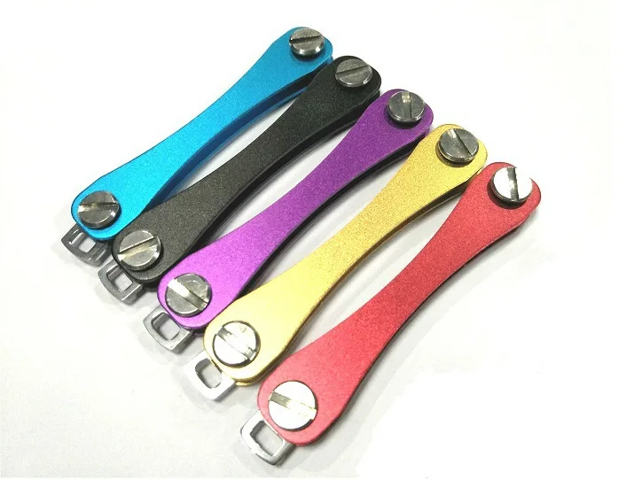 Compact Aluminium Smart Key Organizer And Keychain Holder_voghion.com