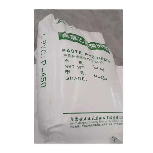Junzheng Tianyuan  Polyvinyl Chloride Resin PVC Paste Resin  PVC P440 P450 P455 PVC Resin Stock