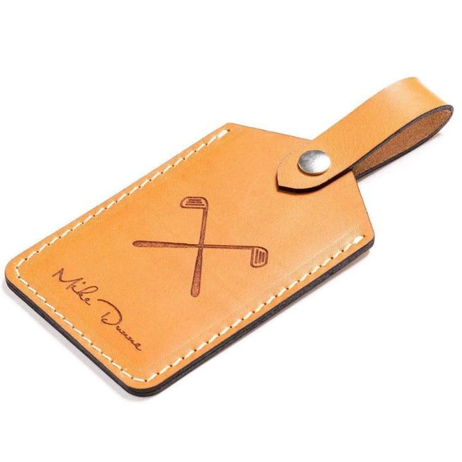 High Quality Custom Hot Stamp Initial Keepall Leather Luxury Luggage Tag  Bag Accessories Fashion Designer Logo Travel Label - Buy Leather Luggage  Tag