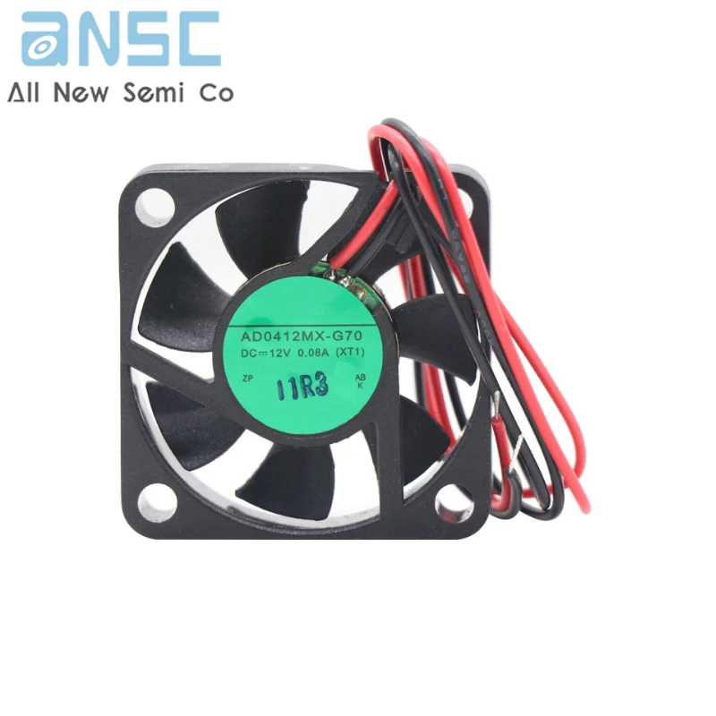 Original Axial flow fan AD0412MX-G70(XT1) DC12v 0.08A Industrial DC bearing silent cooling fan