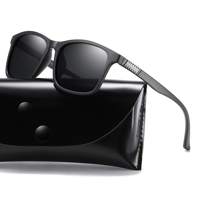 Square TAC Polarized Sunglasses Oversized TR90 Frame UV400 Protection polarized tr90 sunglasses vintage square sunglasses - Temu main image 2