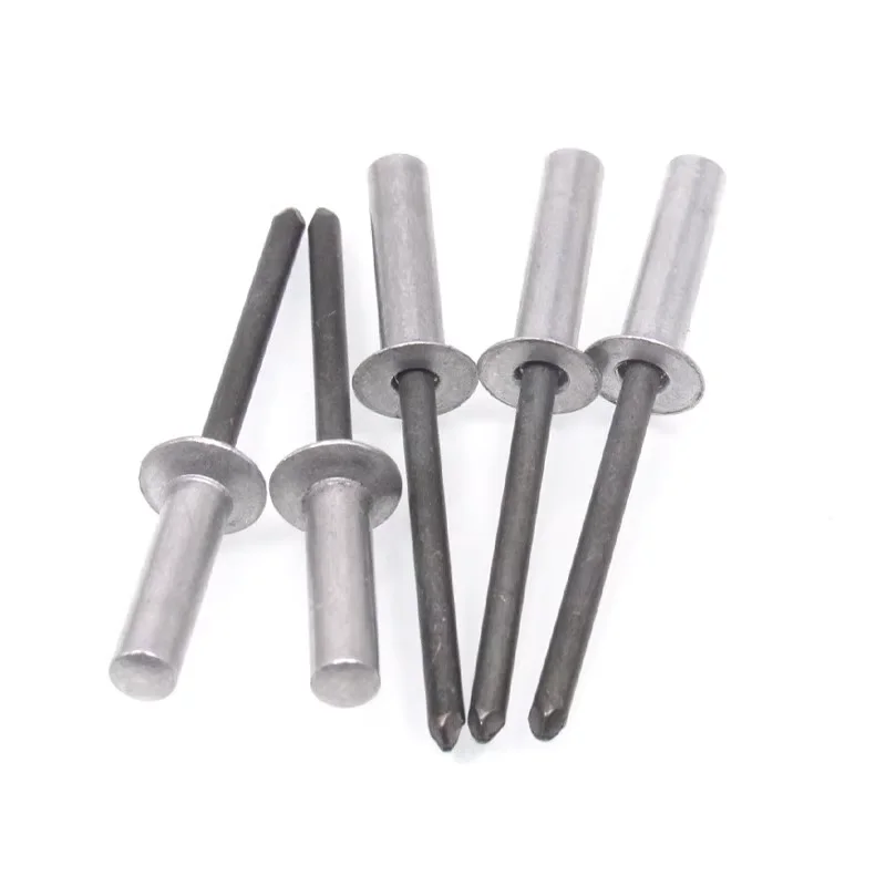 BCP Fasteners BCP178 – 100-Pack 304 Stainless Steel Blind Rivets, 3/16" Diameter X 1/4" Grip, Aluminum Rivet With Steel Mandrel (Made In USA)