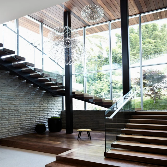Wonderful Mono Stringer Steel Wood Structure Staircase Cost Mono Stringer Floating Stairs