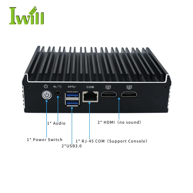Cele-ron J3160 Mini PC 4 LAN Ports Pfsense Firewall Hardware DDR3