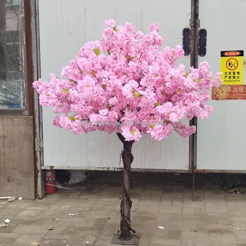 E- Custom Wedding Table Artificial Tree Decor Fishing Silk Cherry Blossom Table Tree Tree for Party Event Rental
