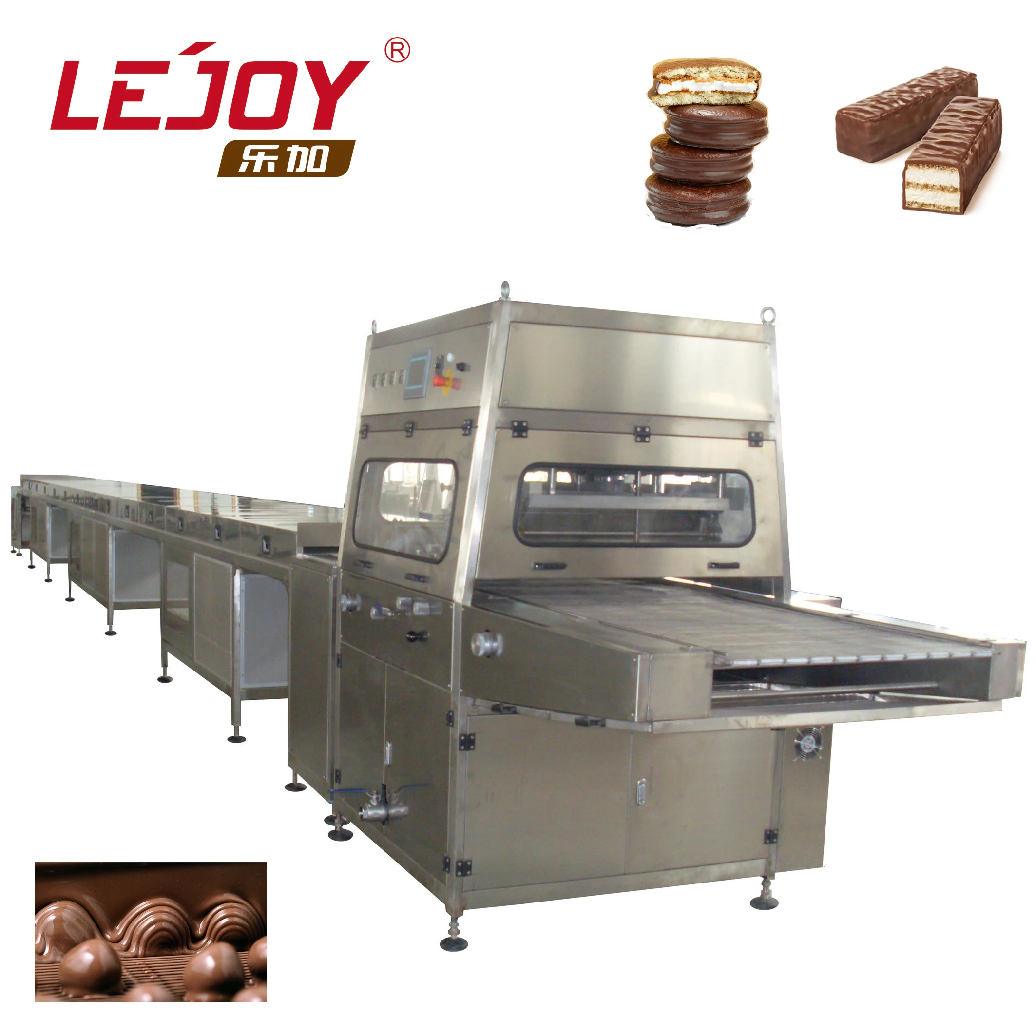 Automatic Chocolate Enrobing Line Chocolate Coating Machine with ...