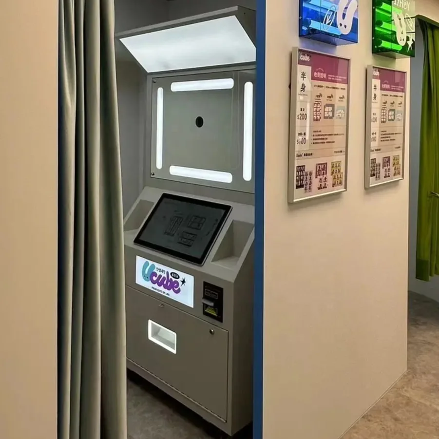 JLJ Professional Photo Booth Customized Photobooth Machine Self Service Coin Operated Photo Booth Photo Booth with Printer
