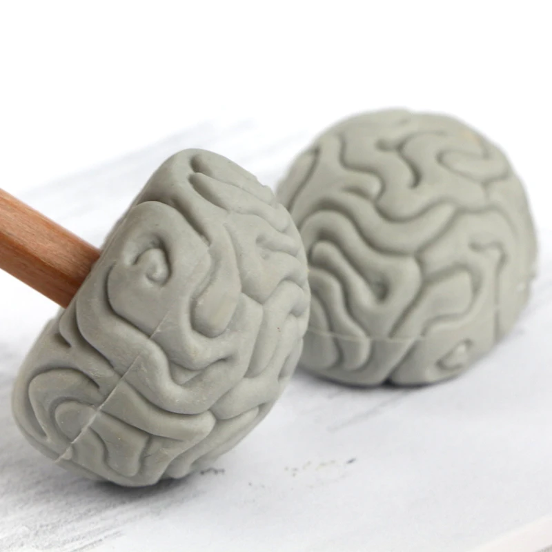 Горячая распродажа канцелярские товары 3D Топпер в форме черепа ластик для карандашей офисный